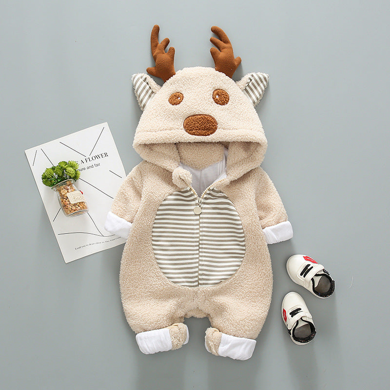 Modern Mama Reindeer Baby Romper