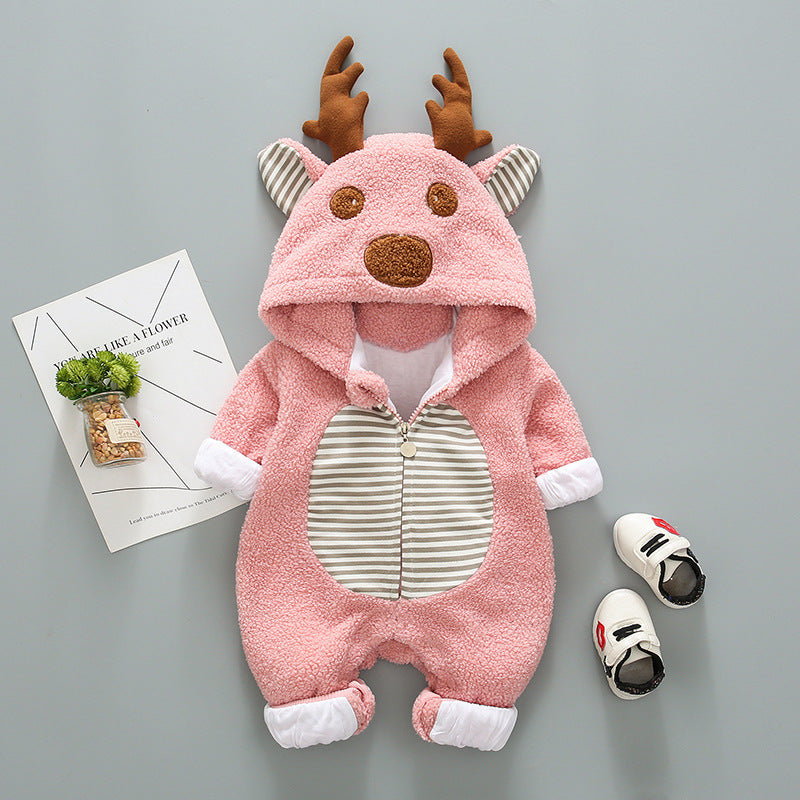 Modern Mama Reindeer Baby Romper