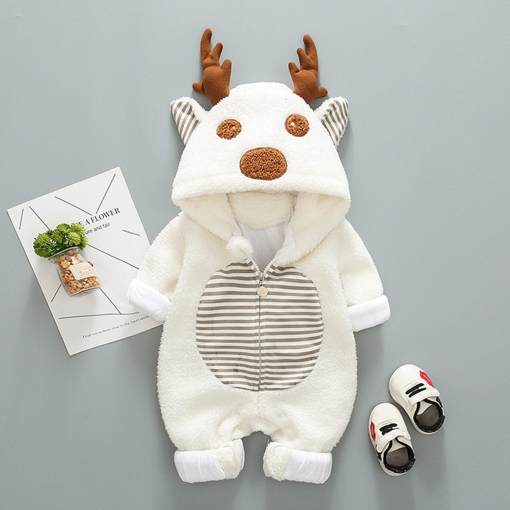 Modern Mama Reindeer Baby Romper