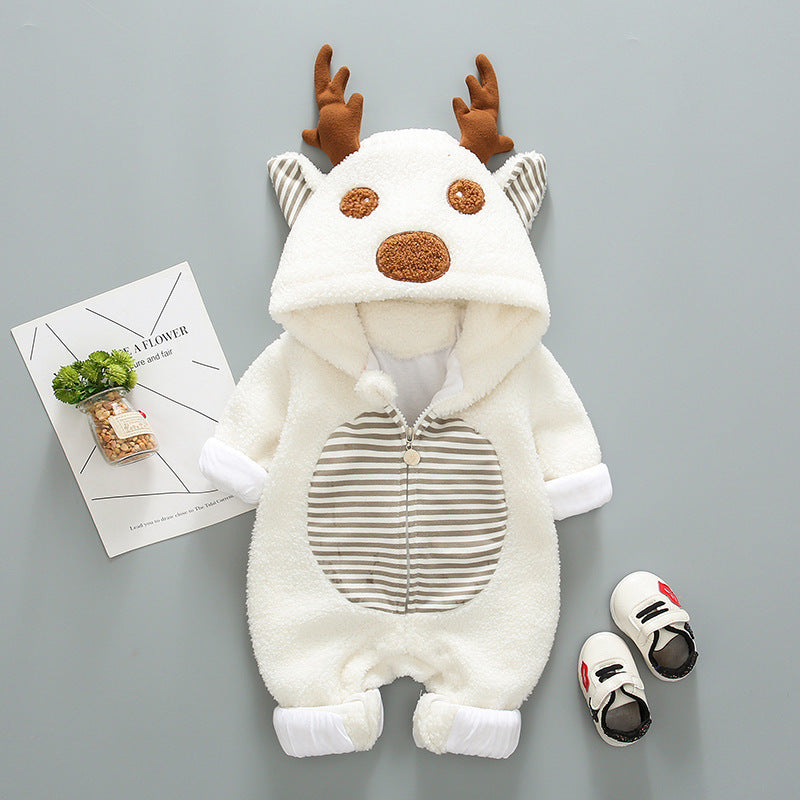 Modern Mama Reindeer Baby Romper