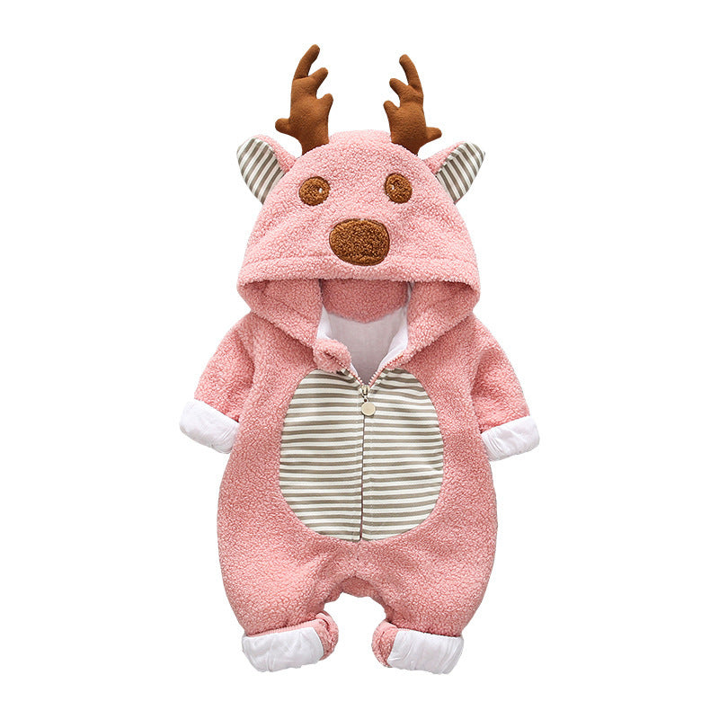 Modern Mama Reindeer Baby Romper